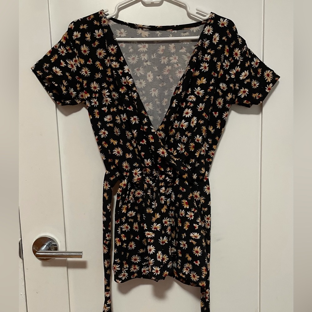 Short Floral Romper Dress